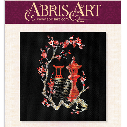 DIY Cross Stitch Kit "Japan-4" 4.3"x5.9"