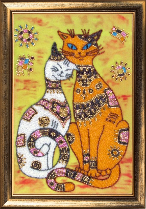 DIY Bead Embroidery Kit "Tenderness" 14.2"x9.1" / 36.0x23.0 cm
