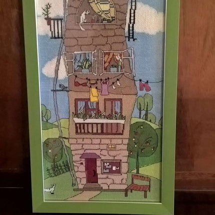 DIY Cross Stitch Kit "Summer house" 7.6"x15.0"
