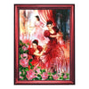 DIY Bead Embroidery Kit "Flamenco" 14.2"x9.8" / 36.0x25.0 cm