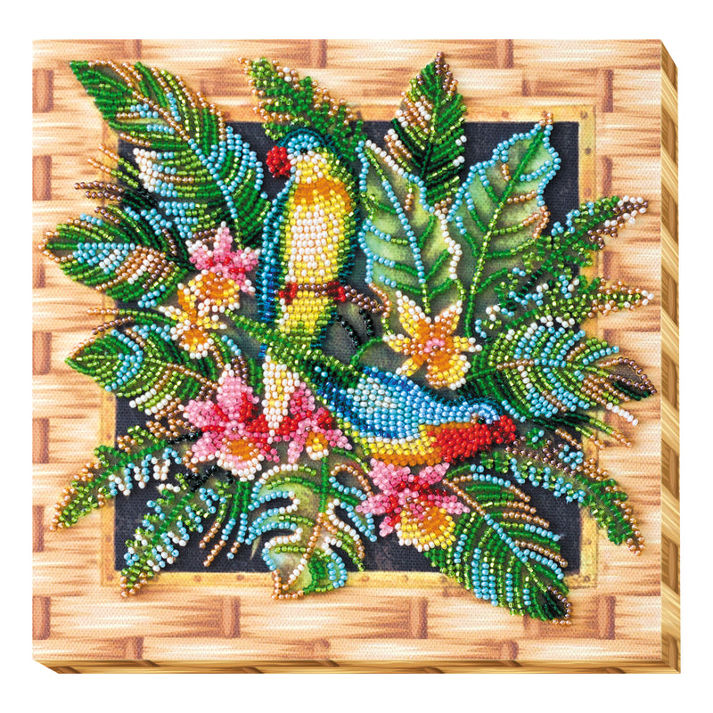 DIY Bead Embroidery Kit "Lori parrots"