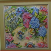 Canvas for bead embroidery "Summer tea" 11.8"x11.8" / 30.0x30.0 cm