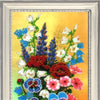 DIY Bead Embroidery Kit "Field Flowers Bouquet" 15.0"x7.1" / 38.0x18.0 cm