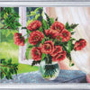 DIY Bead Embroidery Kit "Window to the Summer" 11.0"x13.0" / 28.0x33.0 cm