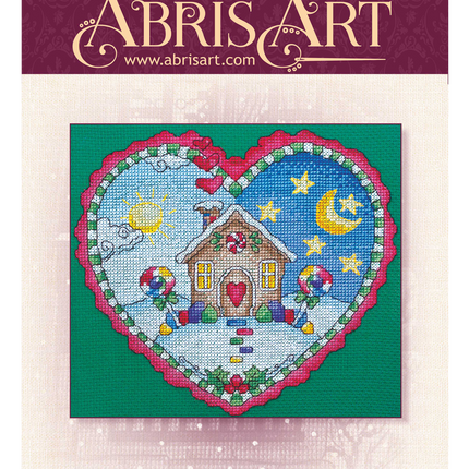 DIY Cross Stitch Kit "Christmas gingerbread" 7.3"x6.7"