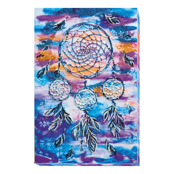 DIY Bead Embroidery Kit "Dreamcatcher amulet" 12.2"x18.1" / 31.0x46.0 cm