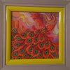 Canvas for bead embroidery "Firebird" 7.9"x7.9" / 20.0x20.0 cm