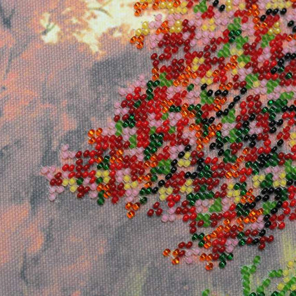 DIY Bead Embroidery Kit "Autumn scenes-3" 7.9"x16.9" / 20.0x43.0 cm