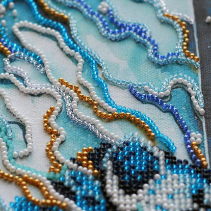 DIY Bead Embroidery Kit "Protectors of the East" 12.6"x15.0" / 32.0x38.0 cm