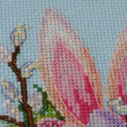 DIY Cross Stitch Kit "Easter bunny" 5.1"x6.3"