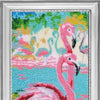 DIY Bead Embroidery Kit "Evening Flamingo (after O. Darchuk)" 14.6"x7.5" / 37.0x19.0 cm