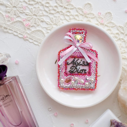 Beadwork kit for creating brooch "Miss Dior"