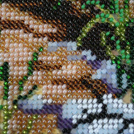 DIY Bead Embroidery Kit "Rest on the rocks" 12.6"x17.5" / 32.0x44.5 cm