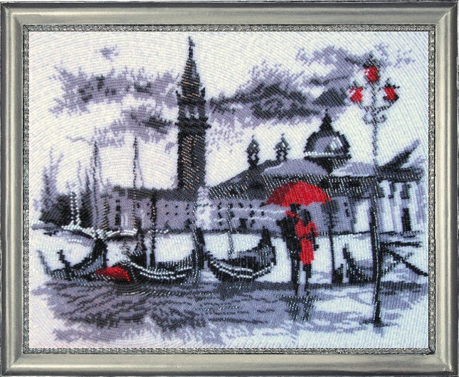 DIY Bead Embroidery Kit "Venice (after O. Darchuk)" 10.6"x13.0" / 27.0x33.0 cm