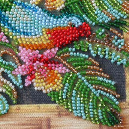 DIY Bead Embroidery Kit "Lori parrots"