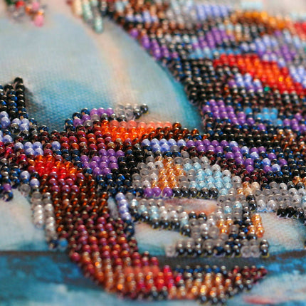 DIY Bead Embroidery Kit "After the premiere" 11.8"x11.8" / 30.0x30.0 cm