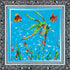 DIY Bead Embroidery Kit "Fish – 2" 9.1"x9.1" / 23.0x23.0 cm