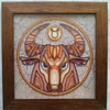 DIY Bead Embroidery Kit "Taurus" 8.7"x8.7" / 22.0x22.0 cm