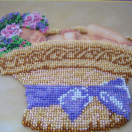 DIY Bead Embroidery Kit "Baby" 11.8"x9.1" / 30.0x23.0 cm