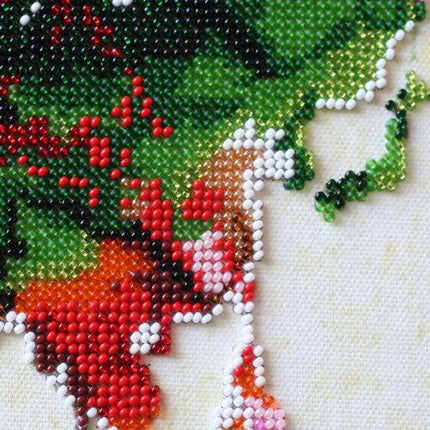 DIY Bead Embroidery Kit "World map - 3" 7.1"x13.4" / 18.0x34.0 cm