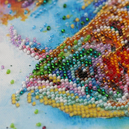 DIY Bead Embroidery Kit "Good luck fish"