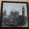 Canvas for bead embroidery "Auto retro monocrome" 11.8"x11.8" / 30.0x30.0 cm