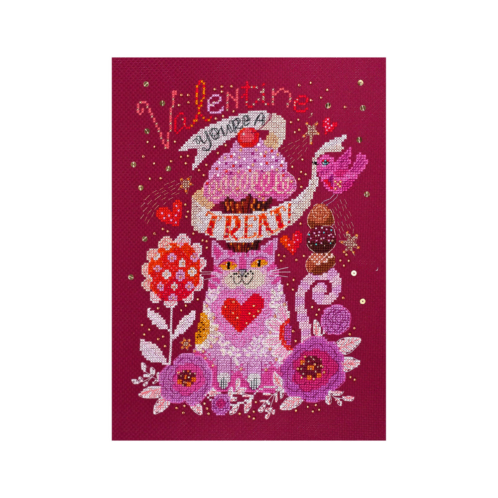 DIY Cross Stitch Kit "Love" 7.5"x10.6"