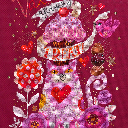 DIY Cross Stitch Kit "Love" 7.5"x10.6"