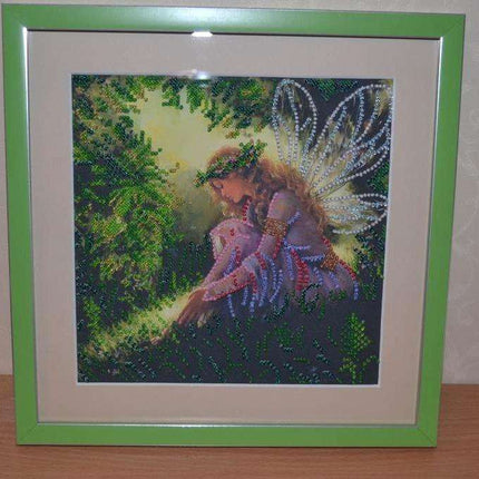 Canvas for bead embroidery "Driada" 7.9"x7.9" / 20.0x20.0 cm