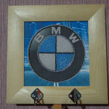 DIY Bead Embroidery Kit "BMW"  5.9"x5.9" / 15.0x15.0 cm