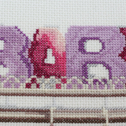 DIY Cross Stitch Kit "Baby. Girl" 9.1"x12.8"