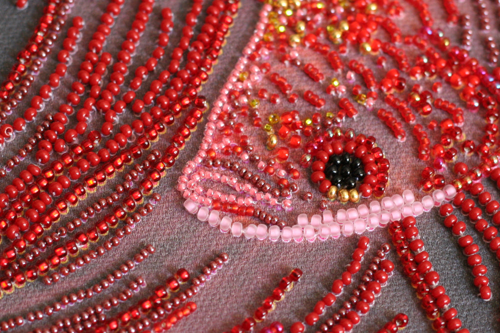 Bead embroidery kit on a plastic base FLPL-052
