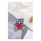 Beadwork kit for creating brooch 