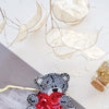Beadwork kit for creating brooch "Bear in love"