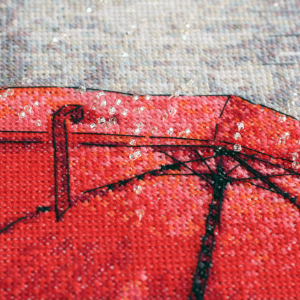 DIY Cross Stitch Kit "Colors of Paris" 9.8"x25.2"