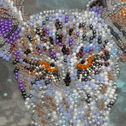 DIY Bead Embroidery Kit "In the morning haze" 13.0"x17.3" / 33.0x44.0 cm