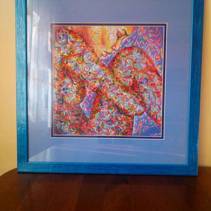 Canvas for bead embroidery "Color mehendi" 11.8"x11.8" / 30.0x30.0 cm
