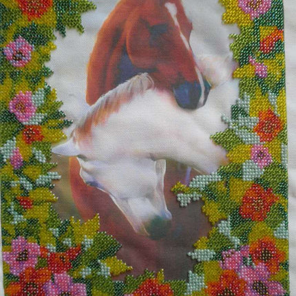 DIY Bead Embroidery Kit "Love" 7.9"x9.8" / 20.0x25.0 cm