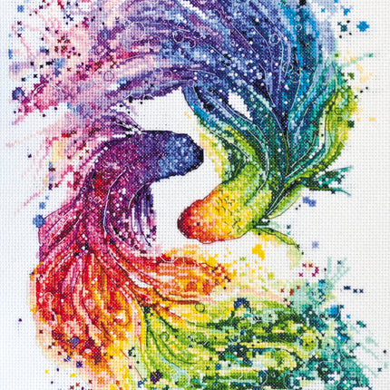 DIY Cross Stitch Kit "Cha-cha-cha" 9.4"x12.2"