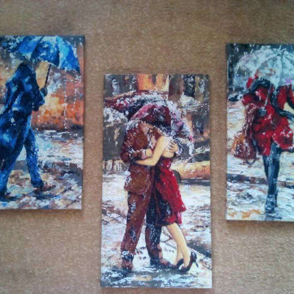 DIY Bead Embroidery Kit "Love story – 2" 9.4"x18.5" / 24.0x47.0 cm