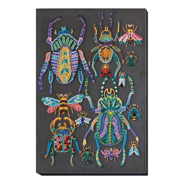 DIY Bead Embroidery Kit "Beetles" 9.4"x13.0" / 24.0x33.0 cm