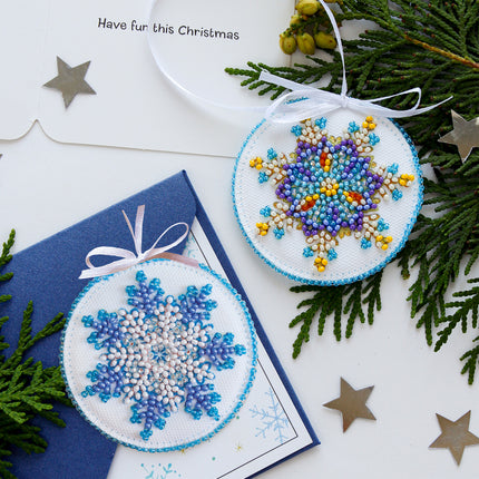 DIY Christmas tree toy kit "Small snowflake"
