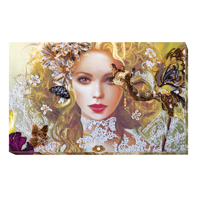 DIY Bead Embroidery Kit "A stranger" 19.7"x12.2" / 50.0x31.0 cm