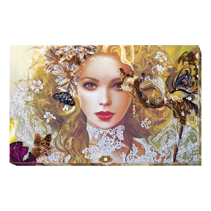 DIY Bead Embroidery Kit "A stranger" 19.7"x12.2" / 50.0x31.0 cm