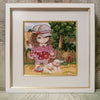 DIY Bead Embroidery Kit "Puppies tamer"  5.9"x5.9" / 15.0x15.0 cm