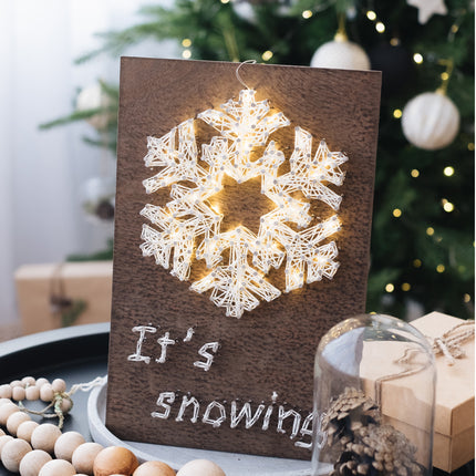 String Art Creative DIY Kit "Snowflake" 7.5"x11.4" / 19.0x29.0 cm