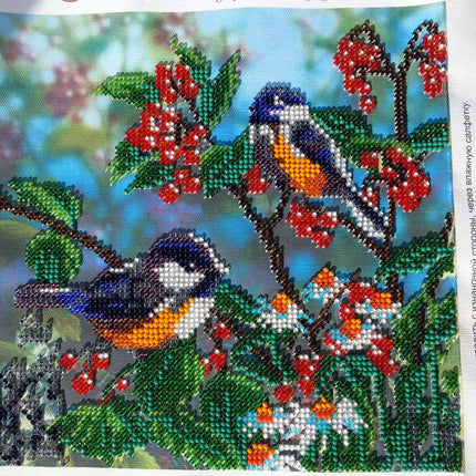 Canvas for bead embroidery "Morning Forest" 7.9"x7.9" / 20.0x20.0 cm