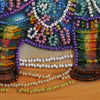 DIY Bead Embroidery Kit "Neon elephant"  5.9"x5.9" / 15.0x15.0 cm