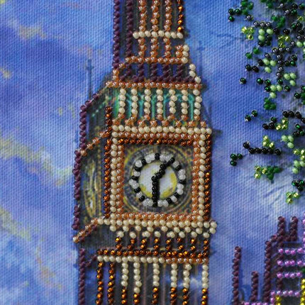 DIY Bead Embroidery Kit "s Big City lights" 12.6"x16.9" / 32.0x43.0 cm