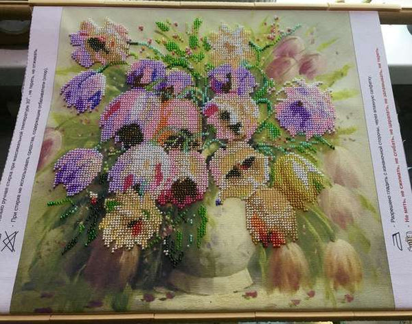 Canvas for bead embroidery 